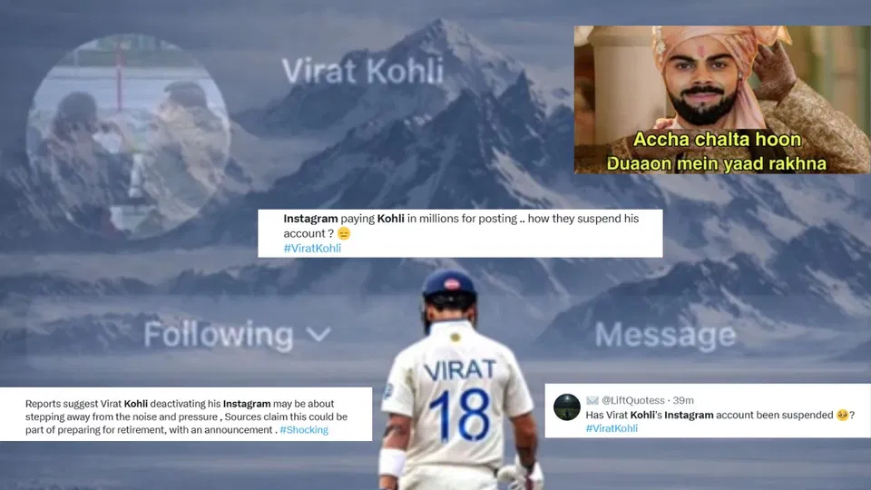 "Instagram se retirement?": Virat Kohli deactivates social media; fans baffled
